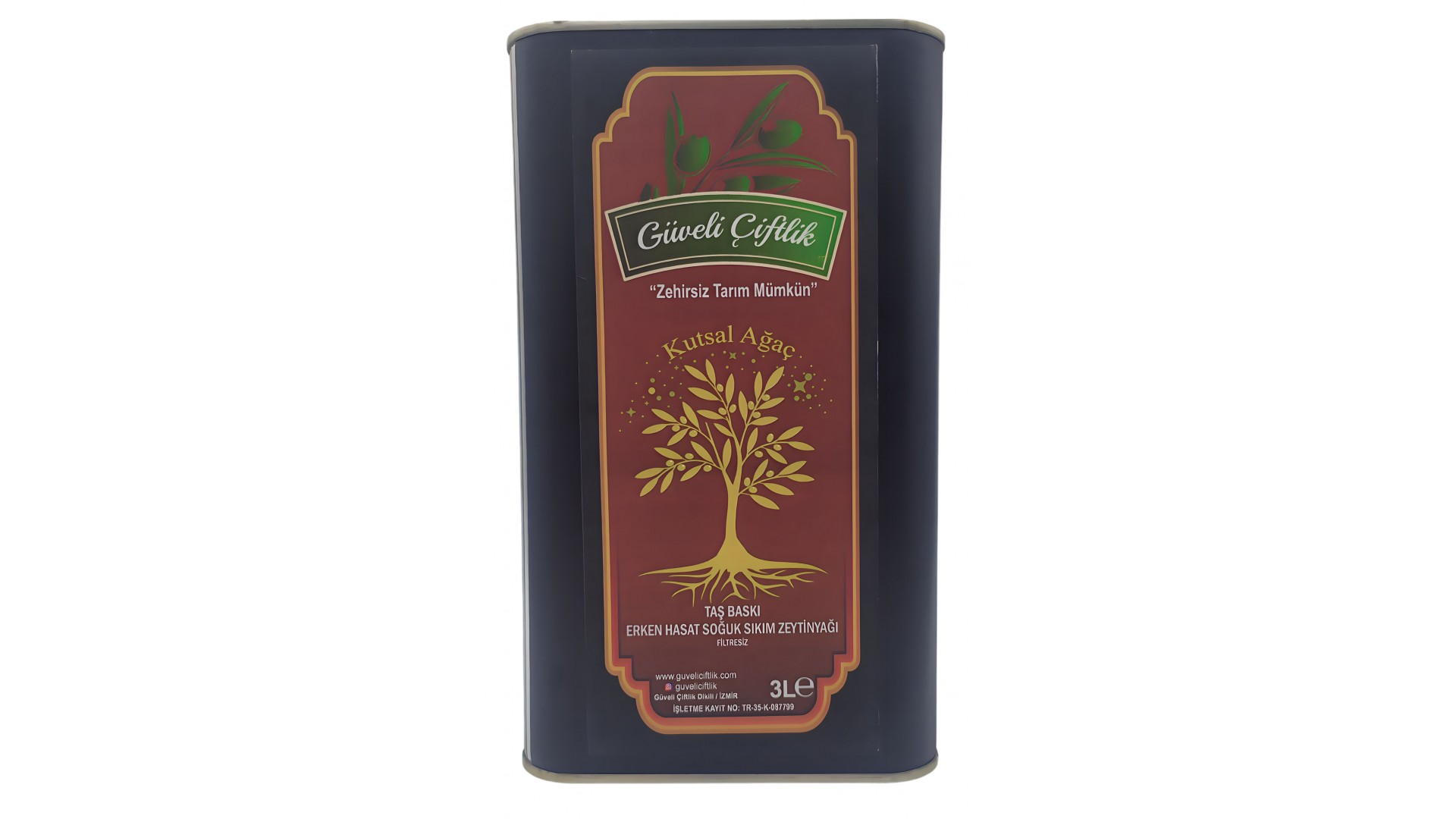 Taş Baskı Erken Hasat Soğuk Sıkım Zeytinyağı