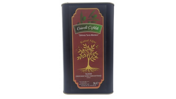 Taş Baskı Erken Hasat Soğuk Sıkım 3 Litre Zeytinyağı