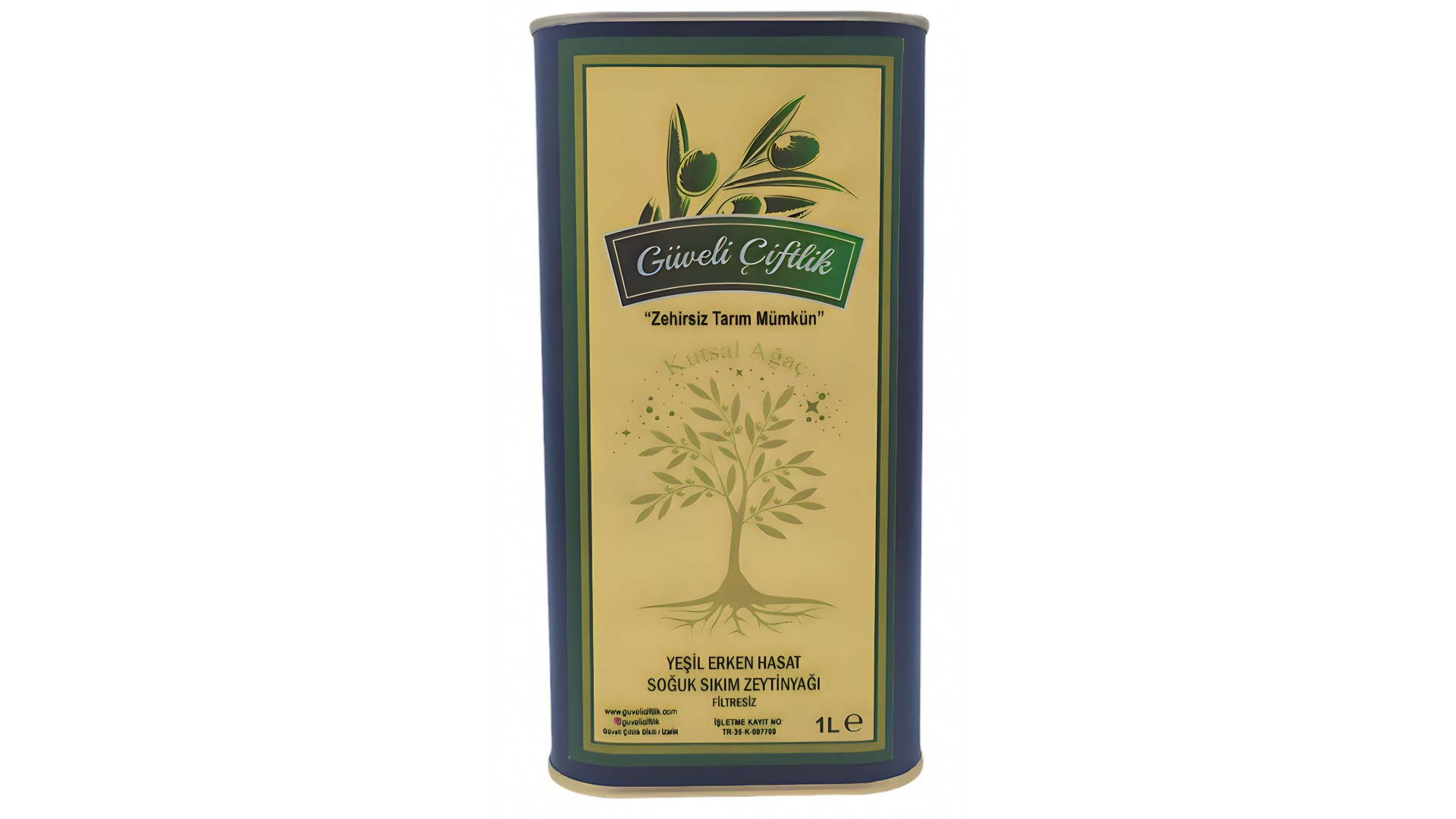 Yeşil Erken Hasat Soğuk Sıkım 1 Litre